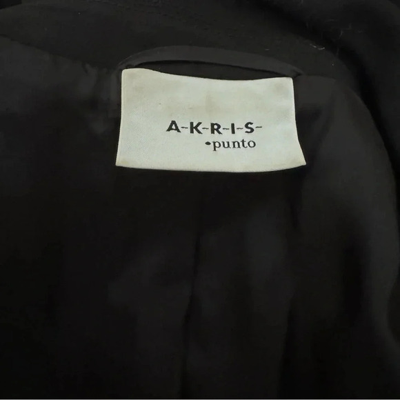 Akris Punto Black Classic Blazer Women Size 12 - Picture 7 of 7